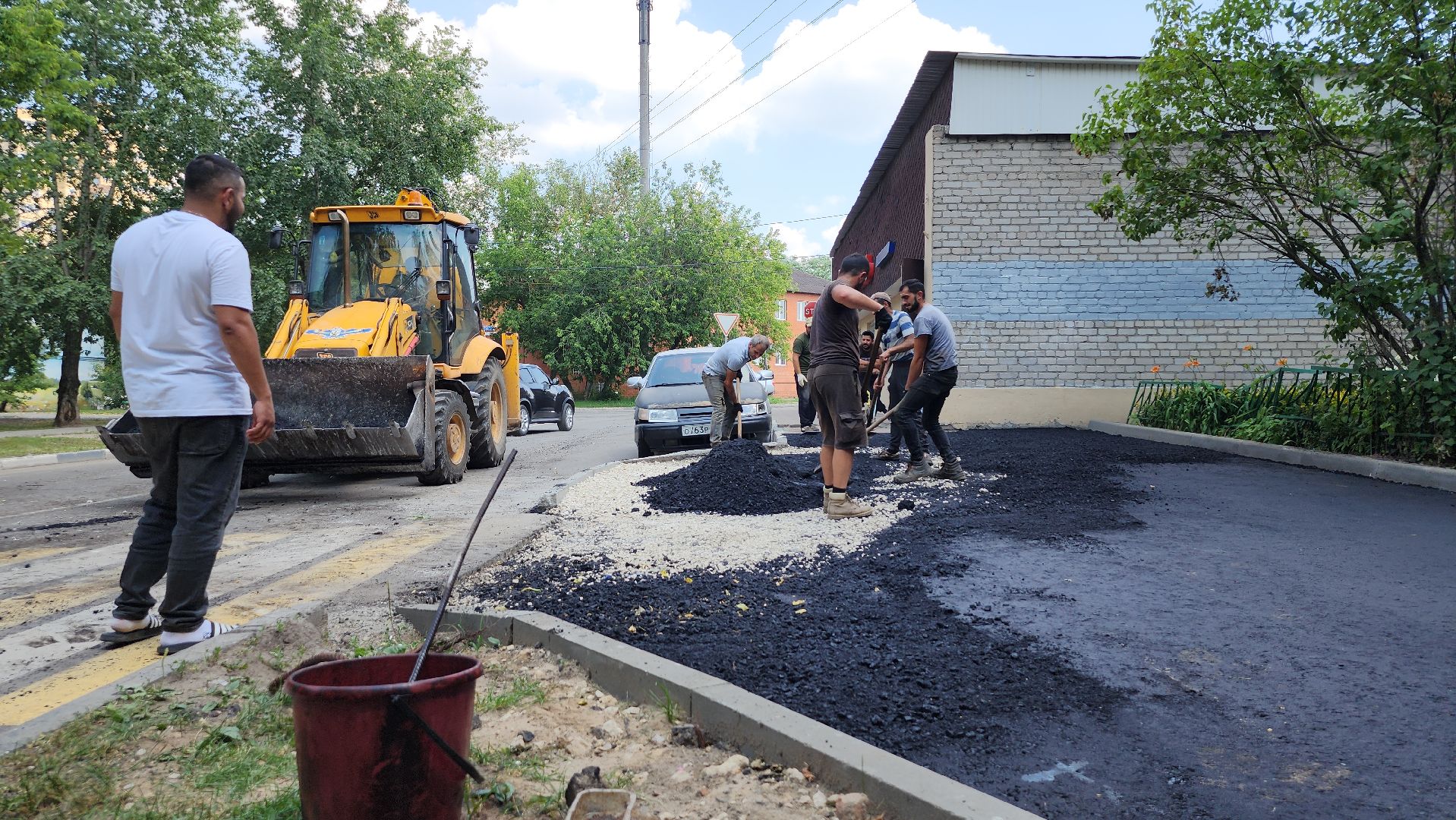 благоустройство дворовых территорий, комплексное благоустройство, укладка асфальта, Старая Купавна, Богородский городской округ,