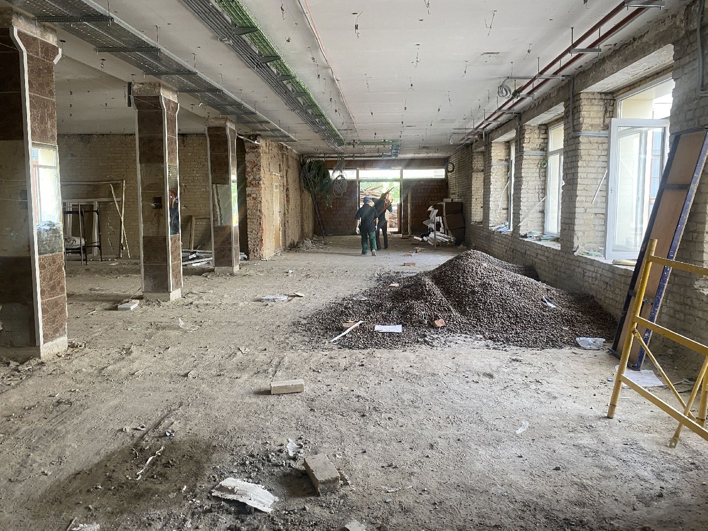 школа им АС Попова, капитальный ремонт школы Попова, Власиха капремонт Поповки, точка роста поповка, капремонт Попова Власиха,