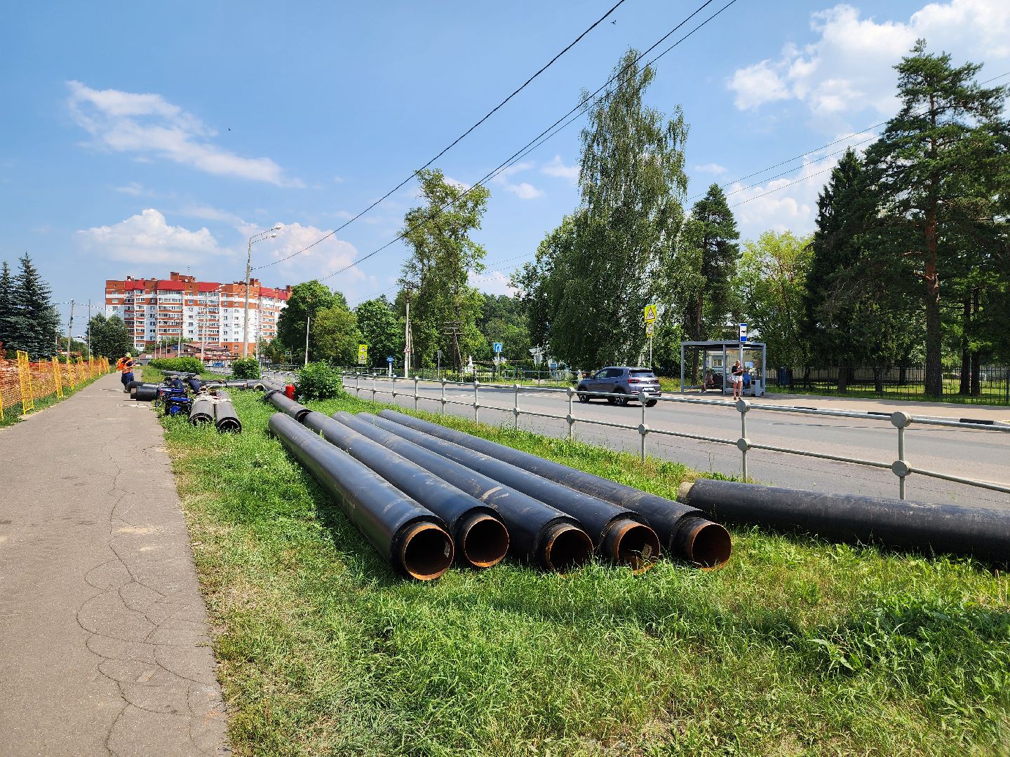 красноармейск, г.о. пушкинский, ремонт теплосетей, подготовка к отопительному сезону,