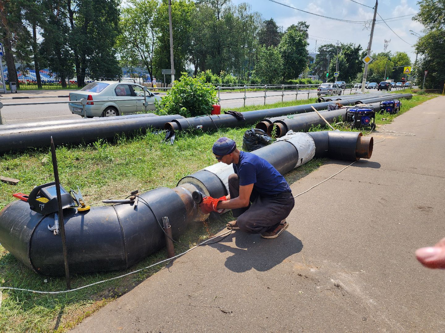 красноармейск, г.о. пушкинский, ремонт теплосетей, подготовка к отопительному сезону,