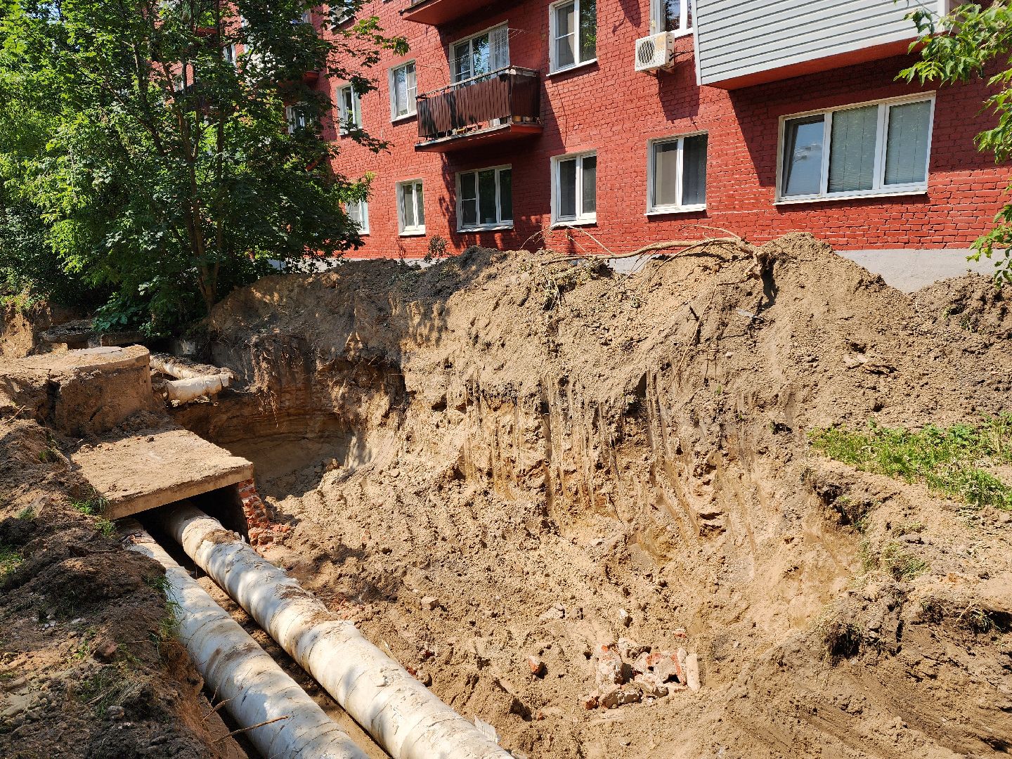 красноармейск, г.о. пушкинский, ремонт теплосетей, подготовка к отопительному сезону,
