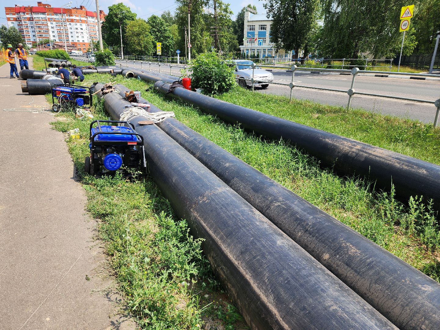 красноармейск, г.о. пушкинский, ремонт теплосетей, подготовка к отопительному сезону,