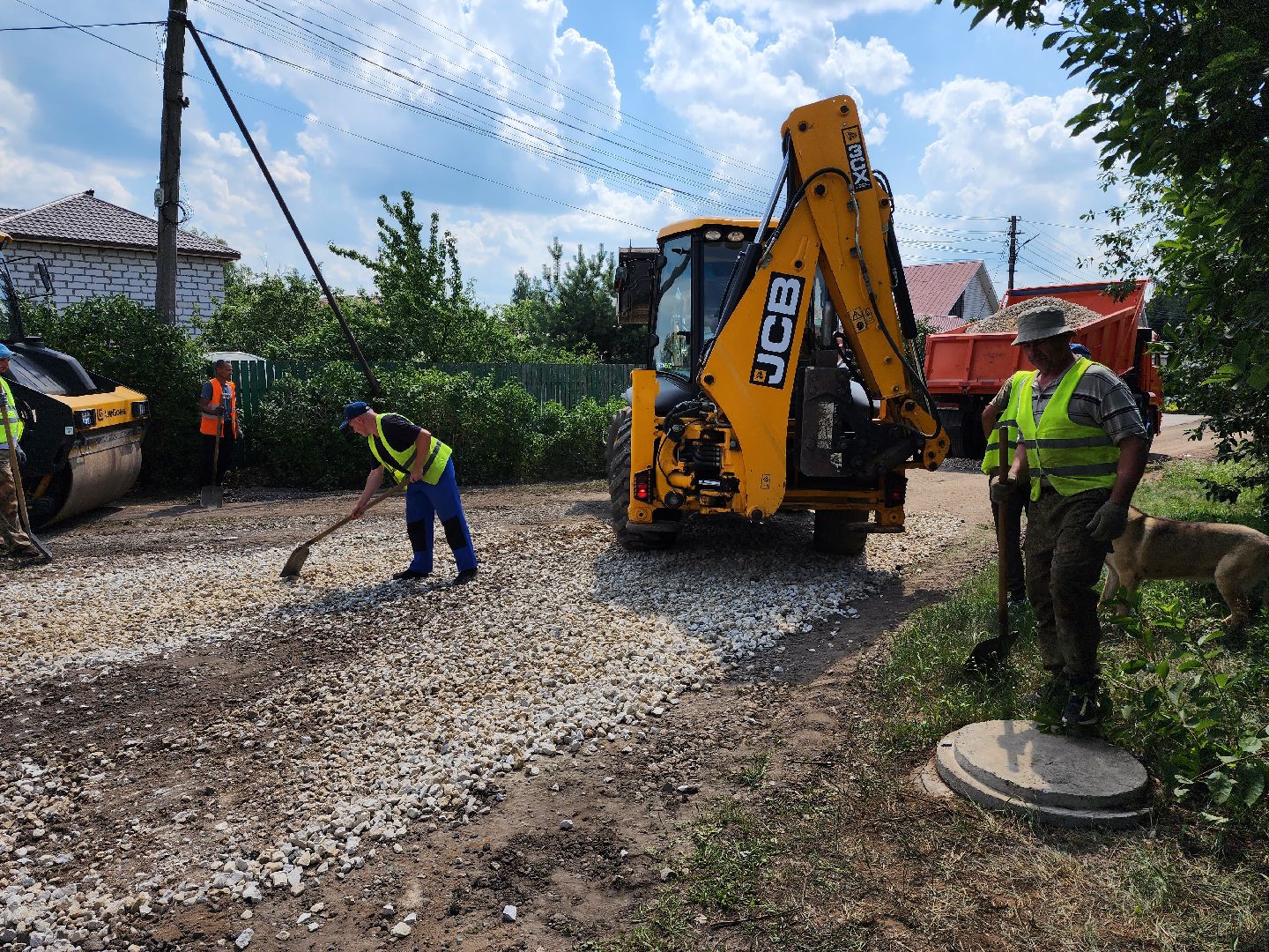 раменское, дороги, ремонт дороги в поселке Родники,