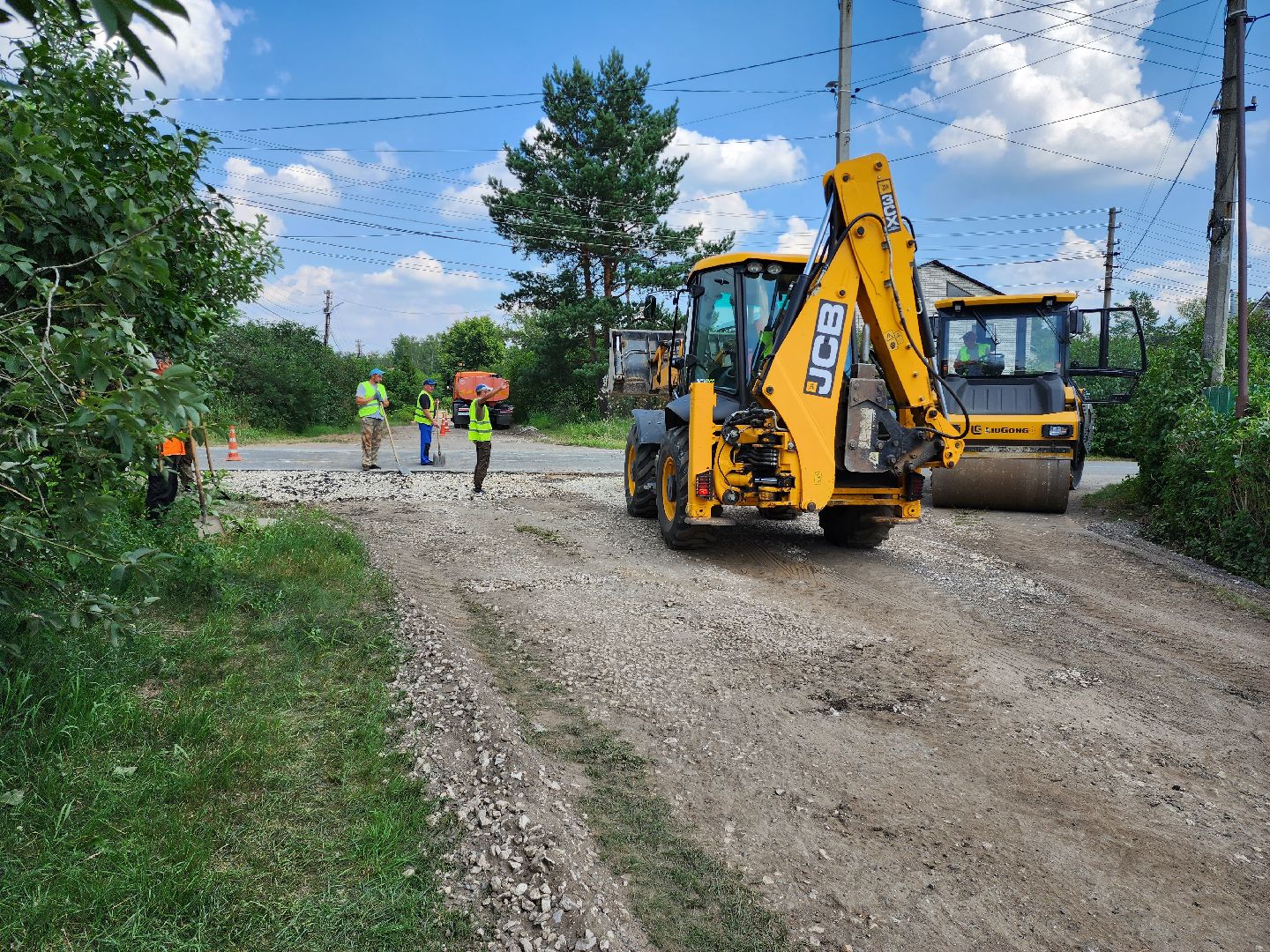 раменское, дороги, ремонт дороги в поселке Родники,