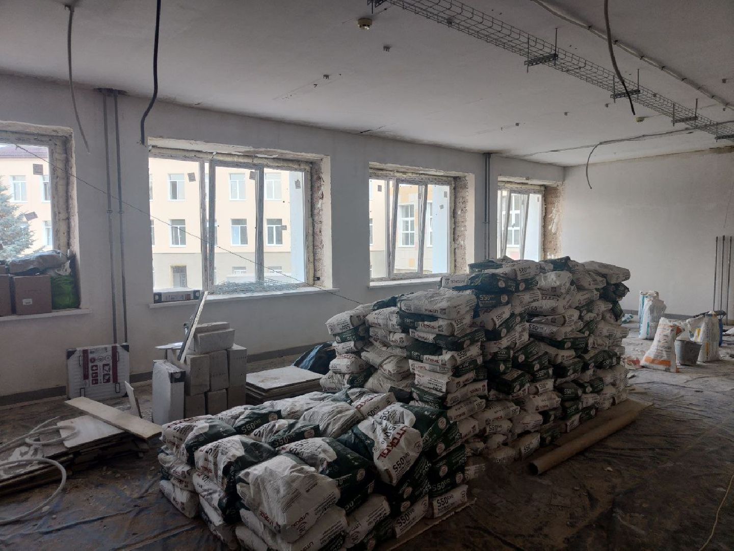 ремонт школы 2, Домодедово, 1 сентября,