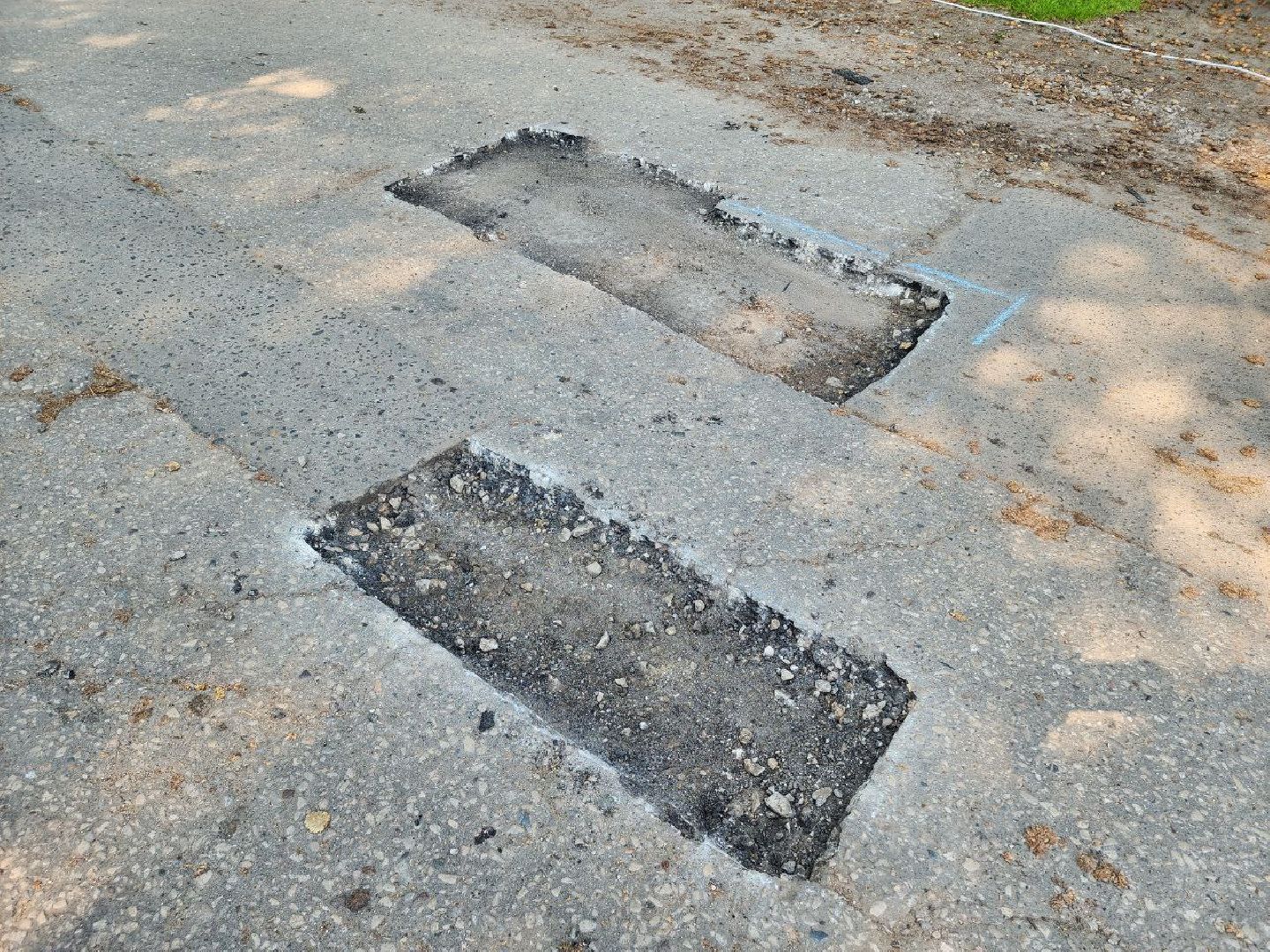 чехов, дорога, ремонт дорог, ямочный ремонт, поселок,