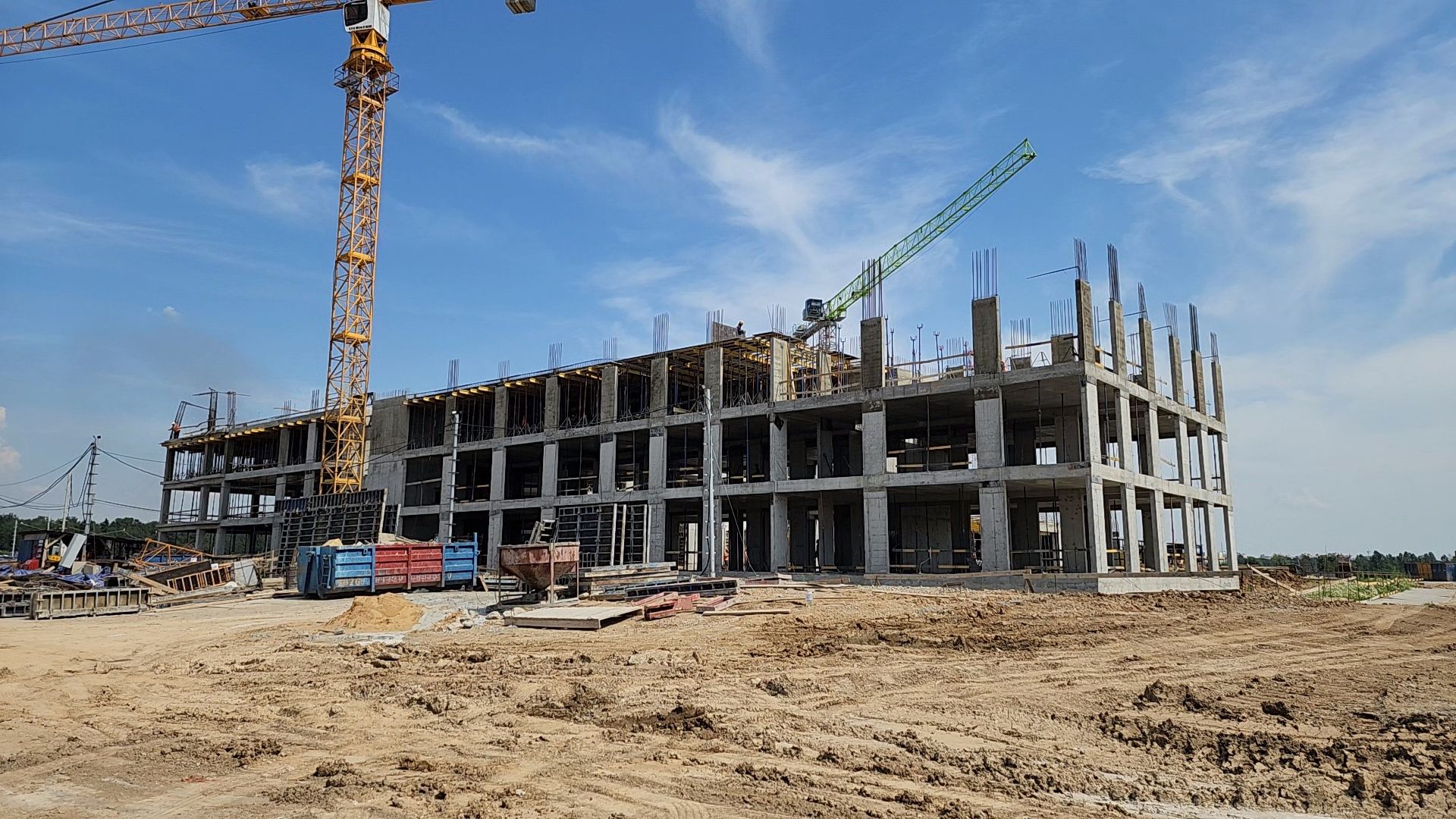 Одинцово, Лайково, школа, строительство, клинкер,