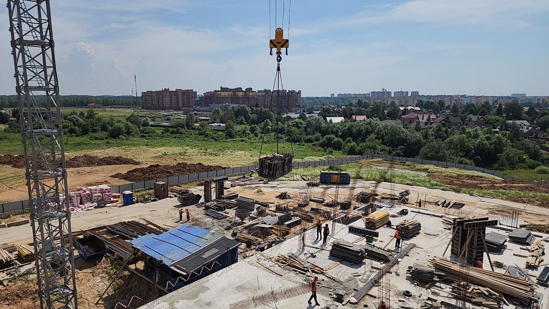 Одинцово, Лайково, школа, строительство, клинкер,