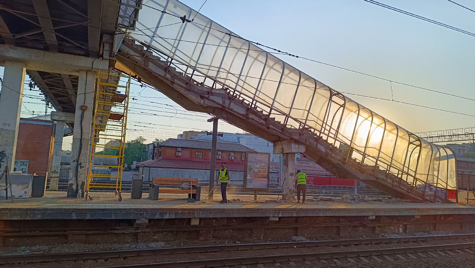 ж/д, мост, лобня, ремонт,