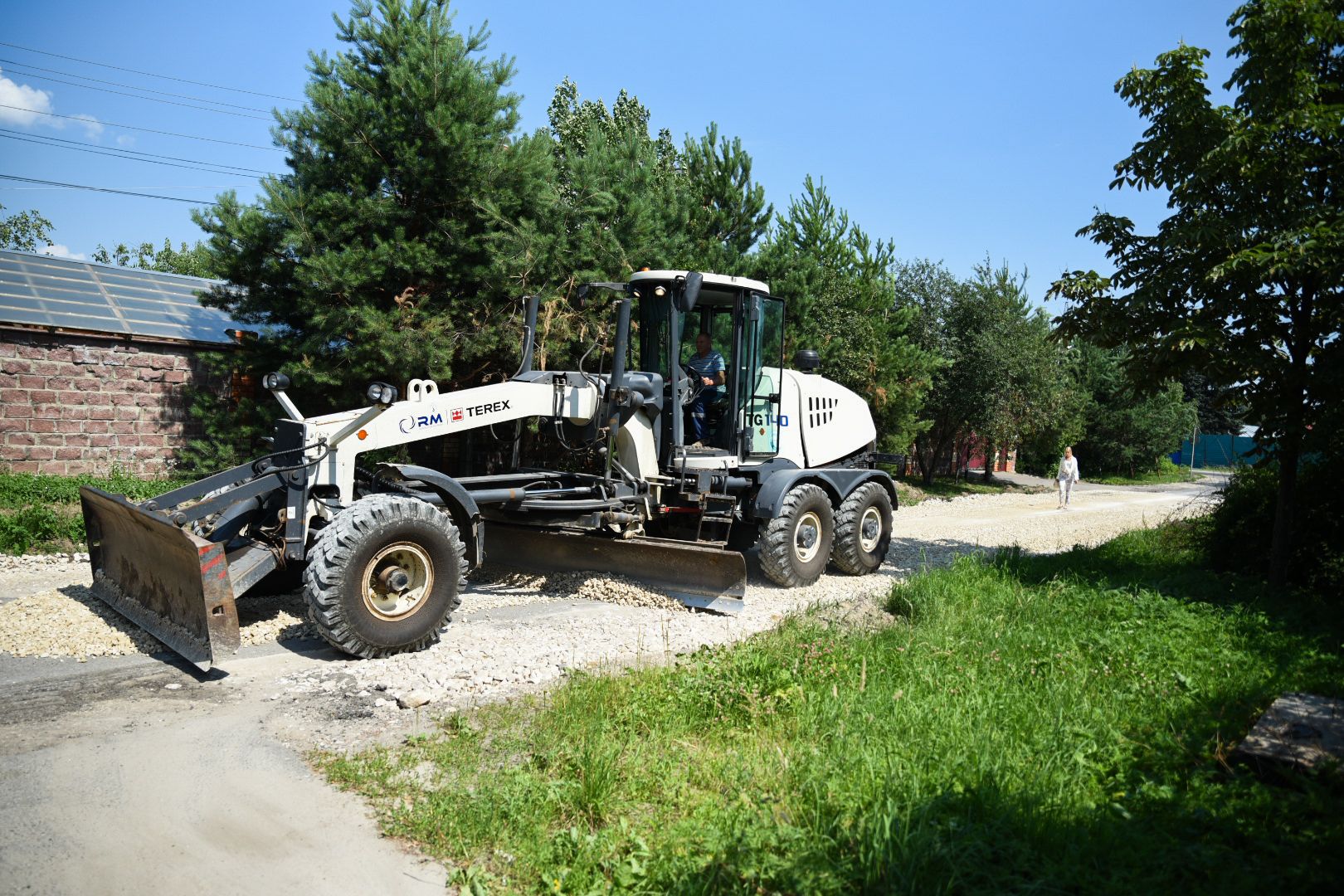 Бронницы, Ремонт дороги, Коттеджный проезд, Расширение дороги, Бронницкий ДорСервис,