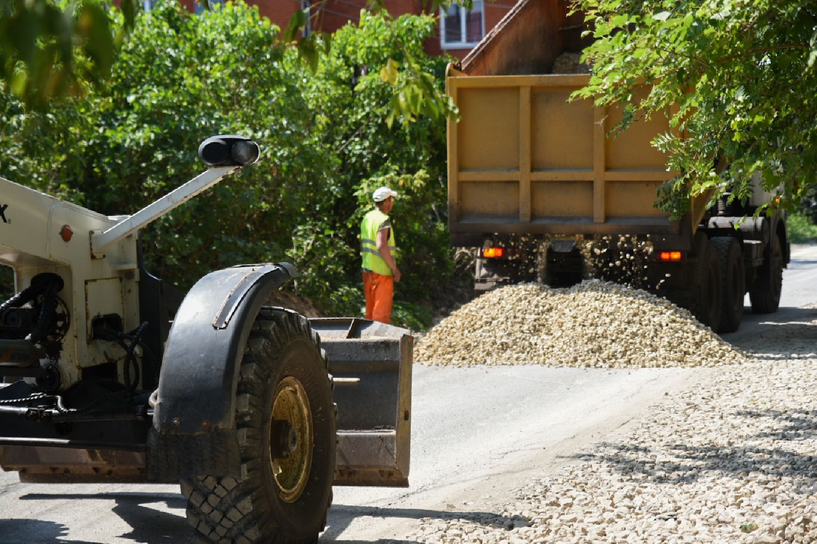Бронницы, Ремонт дороги, Коттеджный проезд, Расширение дороги, Бронницкий ДорСервис,