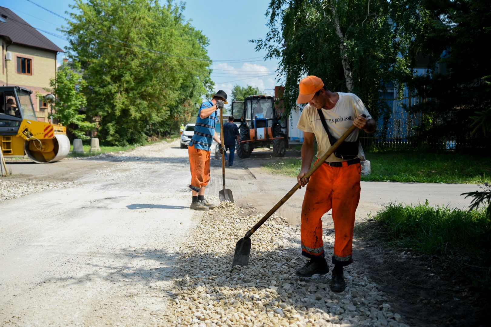 Бронницы, Ремонт дороги, Коттеджный проезд, Расширение дороги, Бронницкий ДорСервис,