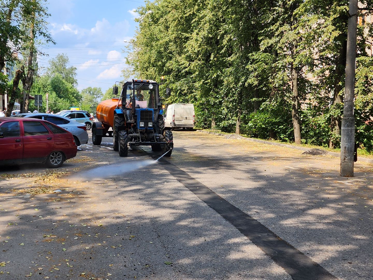 красноармейск, г.о. пушкинский, полив дорог, городское хозяйство,