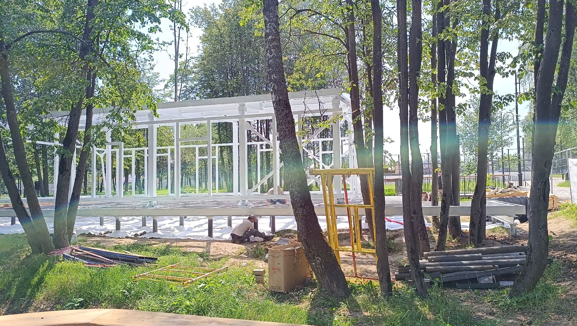 раздевалка, парк, лобня,