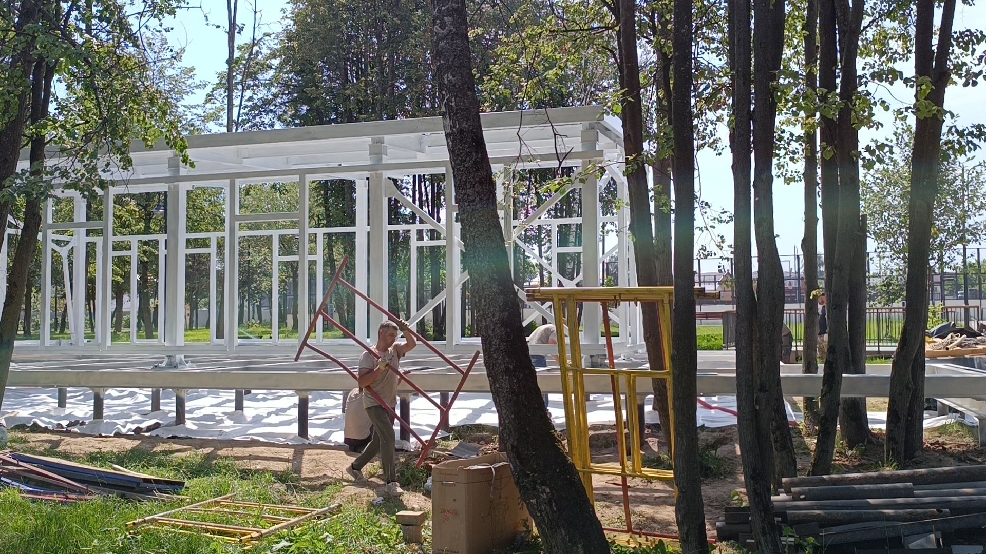 раздевалка, парк, лобня,