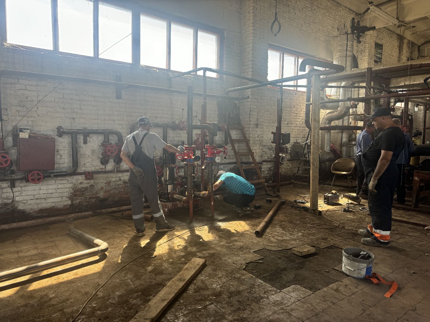 шаховская, котельная, ремонт котельной,