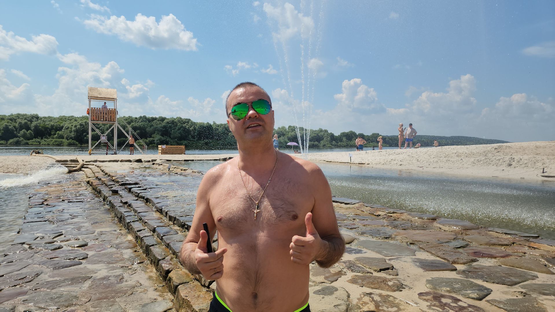 серпухов, подмосковье, пляж на оке,