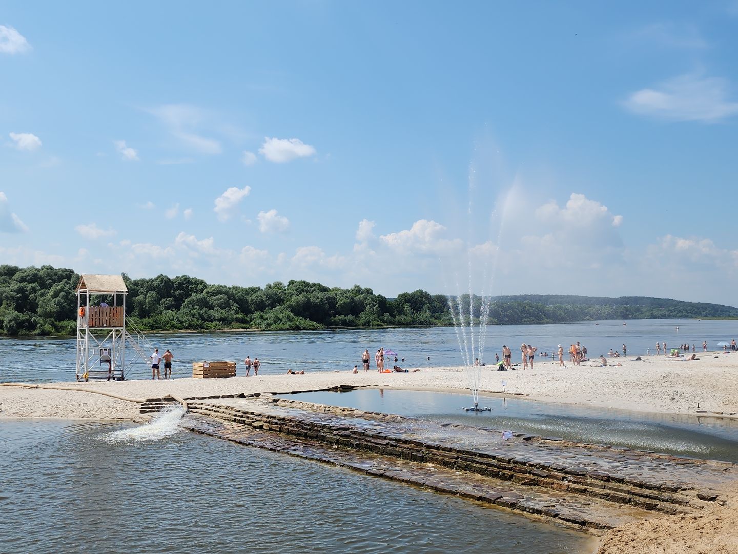 серпухов, подмосковье, пляж на оке,