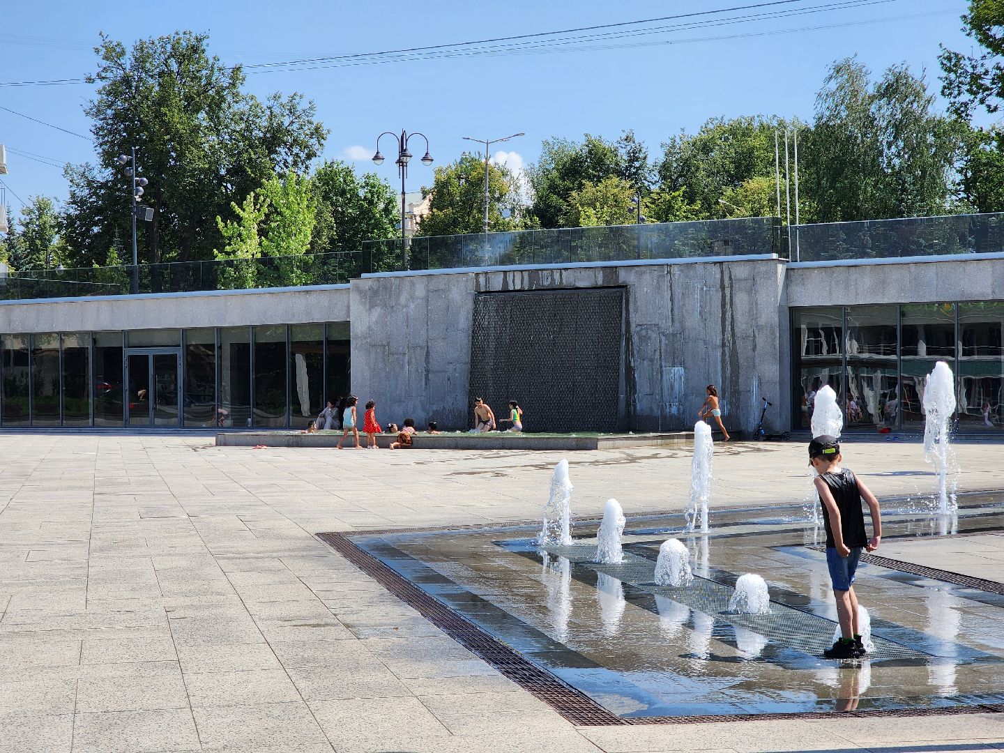 ногинск, общество, жители, дети, жара, фонтанная площадь,