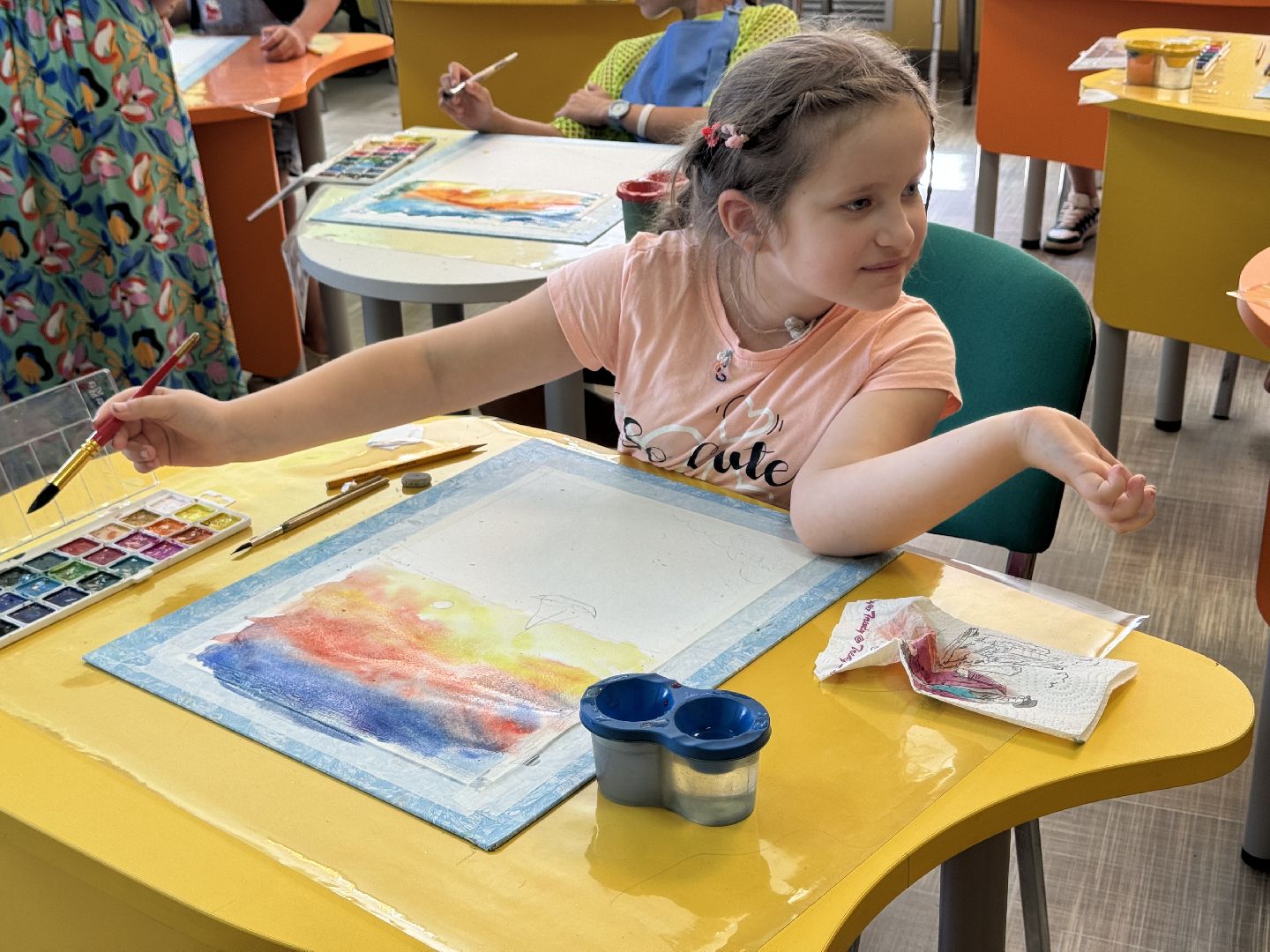 шаховская, мастер класс, акварель,