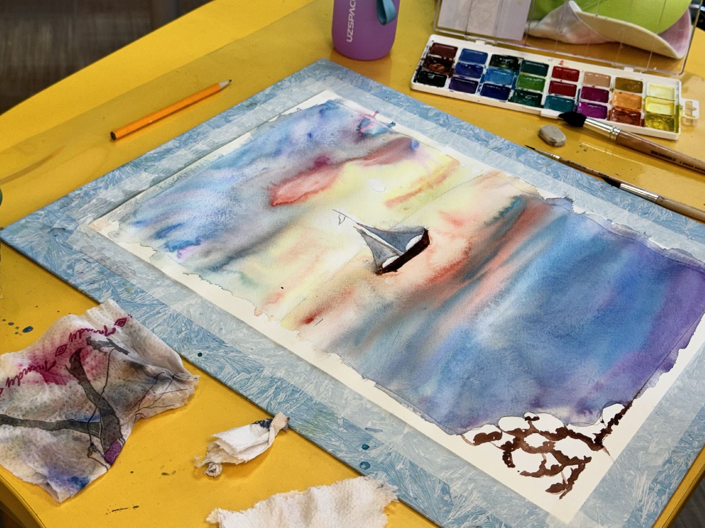 шаховская, мастер класс, акварель,