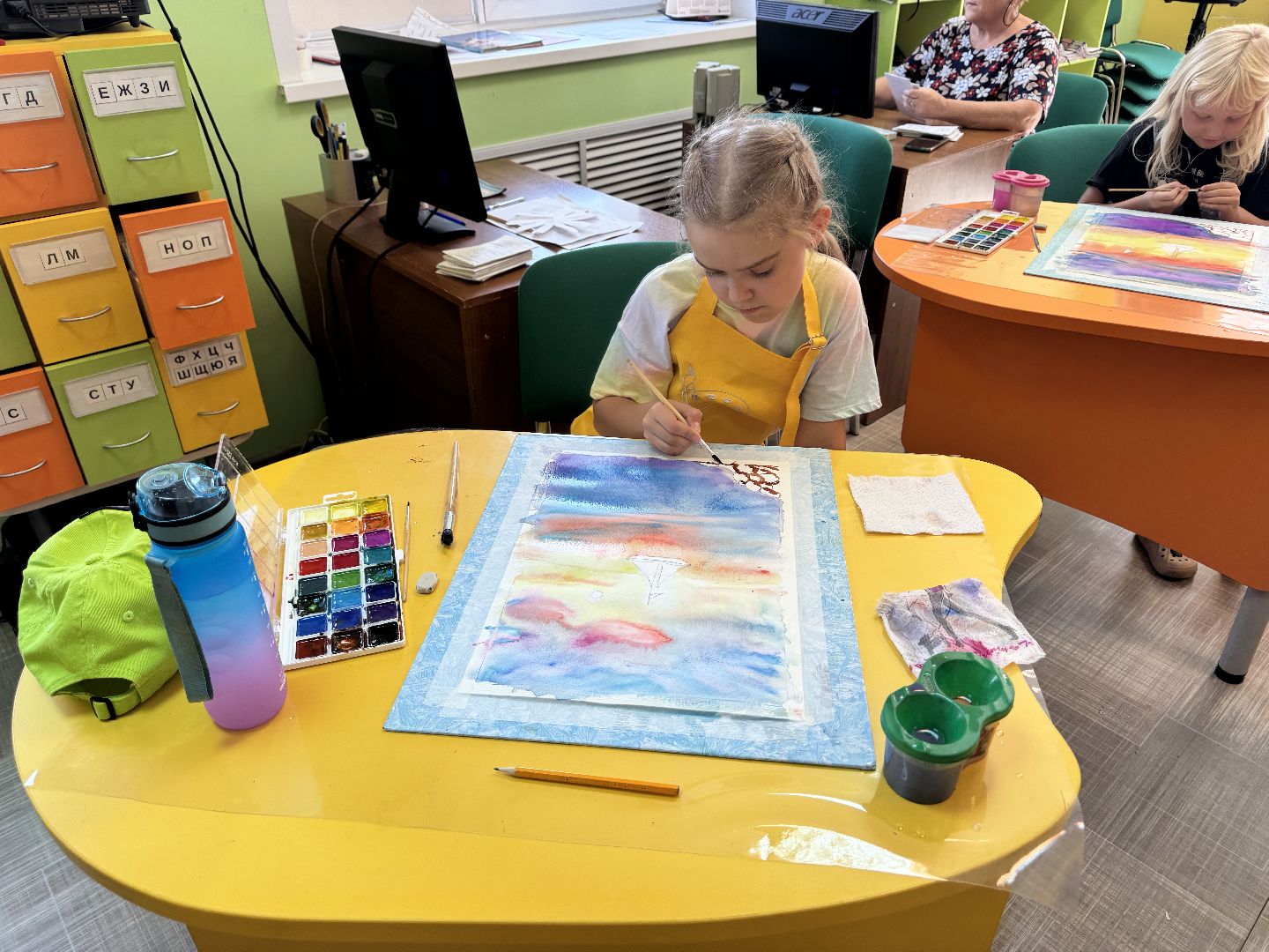 шаховская, мастер класс, акварель,