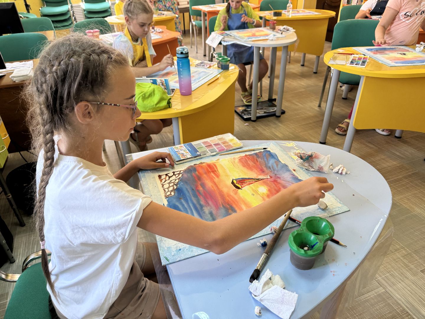 шаховская, мастер класс, акварель,