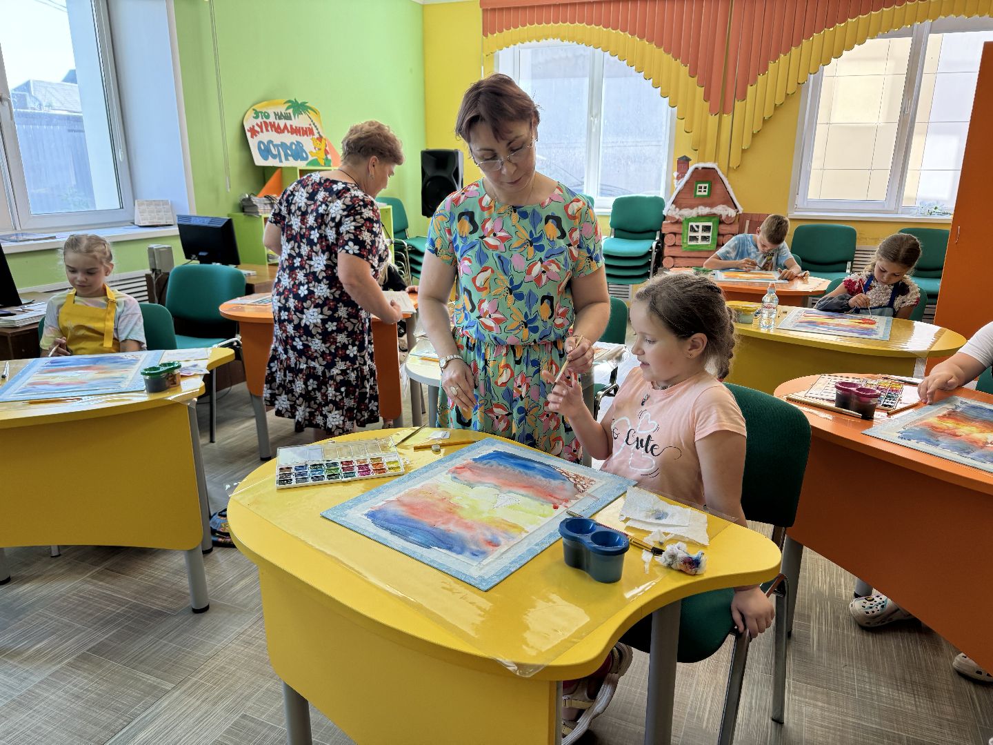 шаховская, мастер класс, акварель,