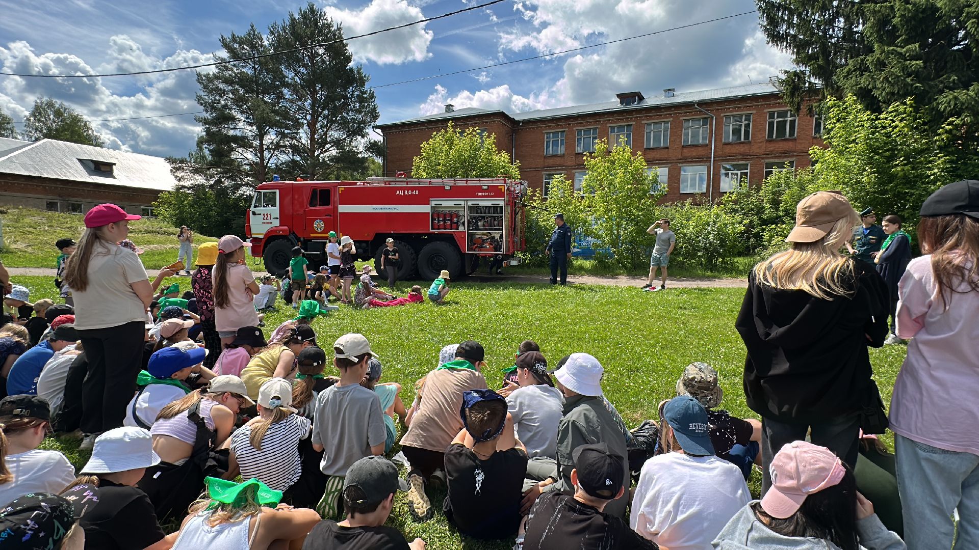 Клин, общество, дети, безопасность, пожарные, учения,