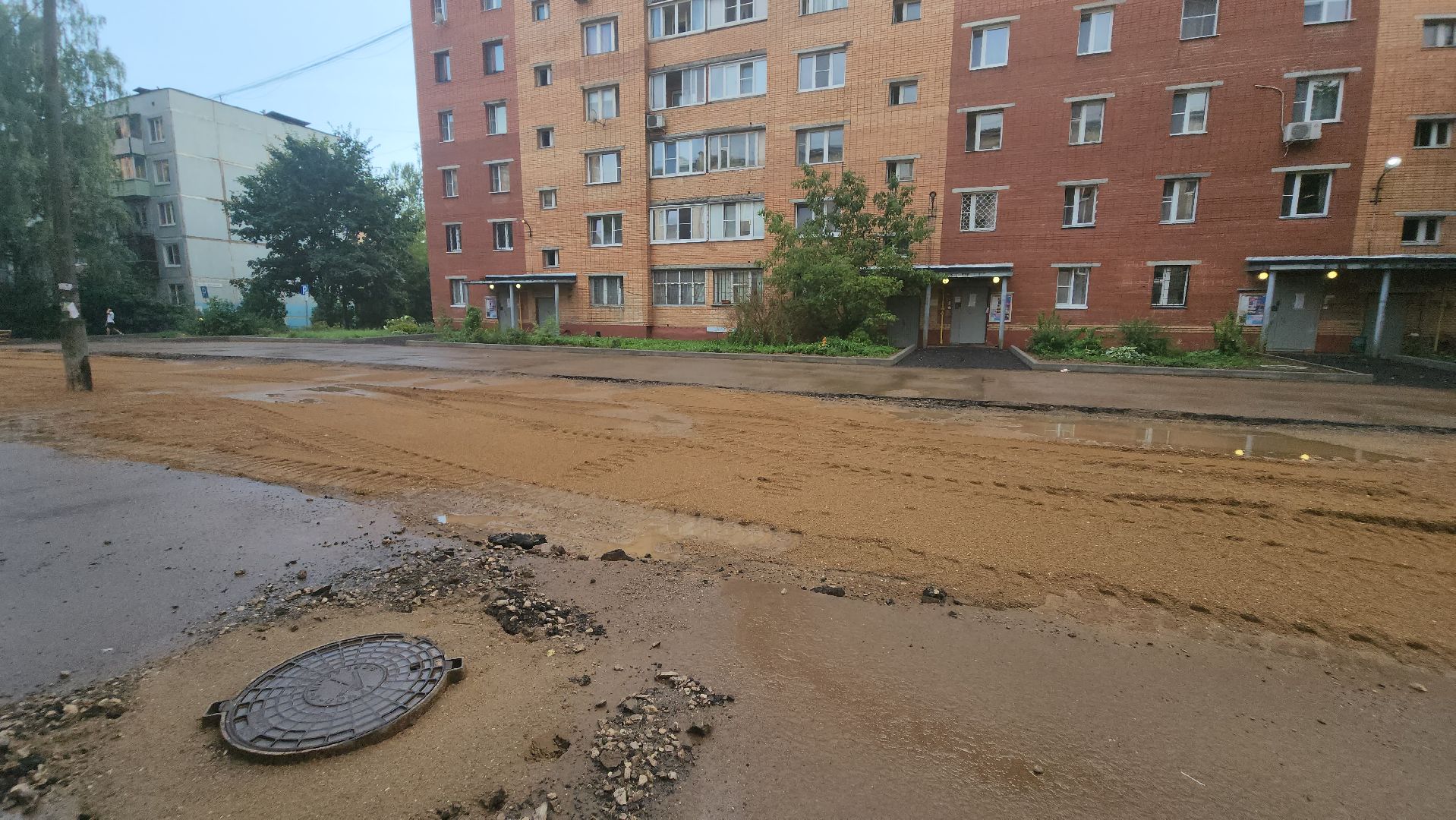 долгопрудный, Нагорная, ямочный ремонт, асфальтирование дворов дорог,