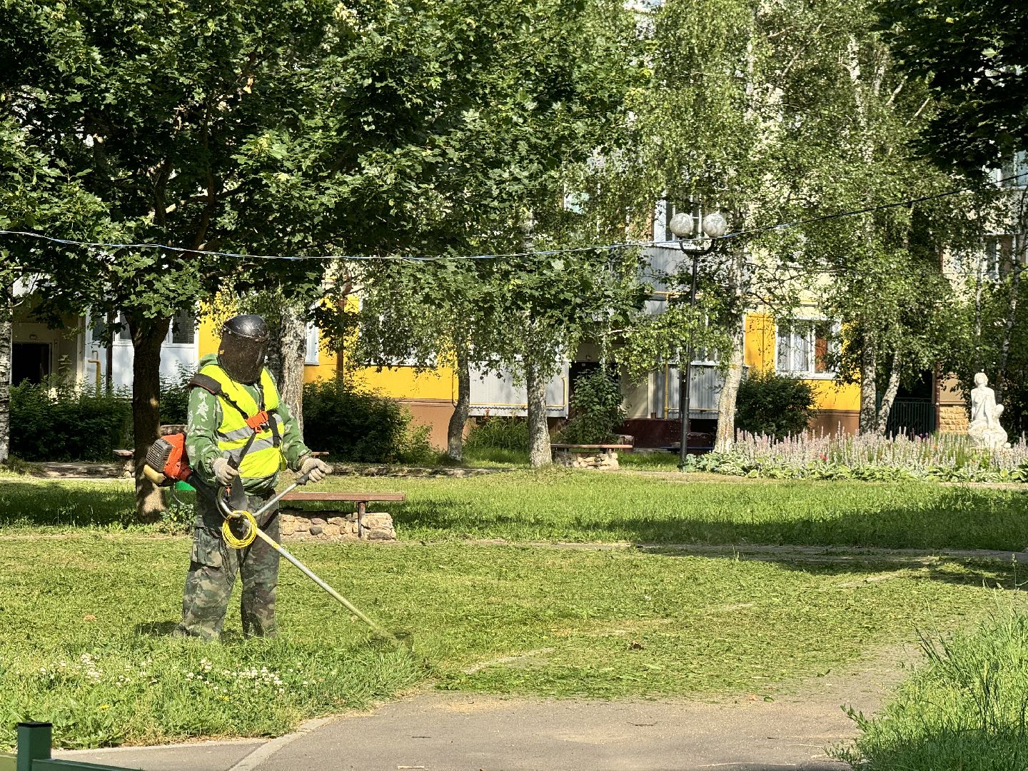 шаховская, покос травы, коммунальная служба,