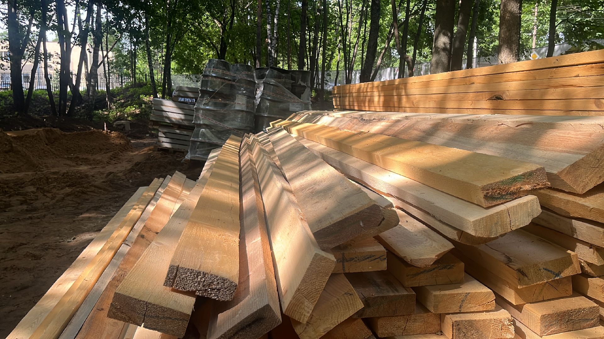 лес, лесопарк, кучинский лесопарк, пруд, благоустровйство,