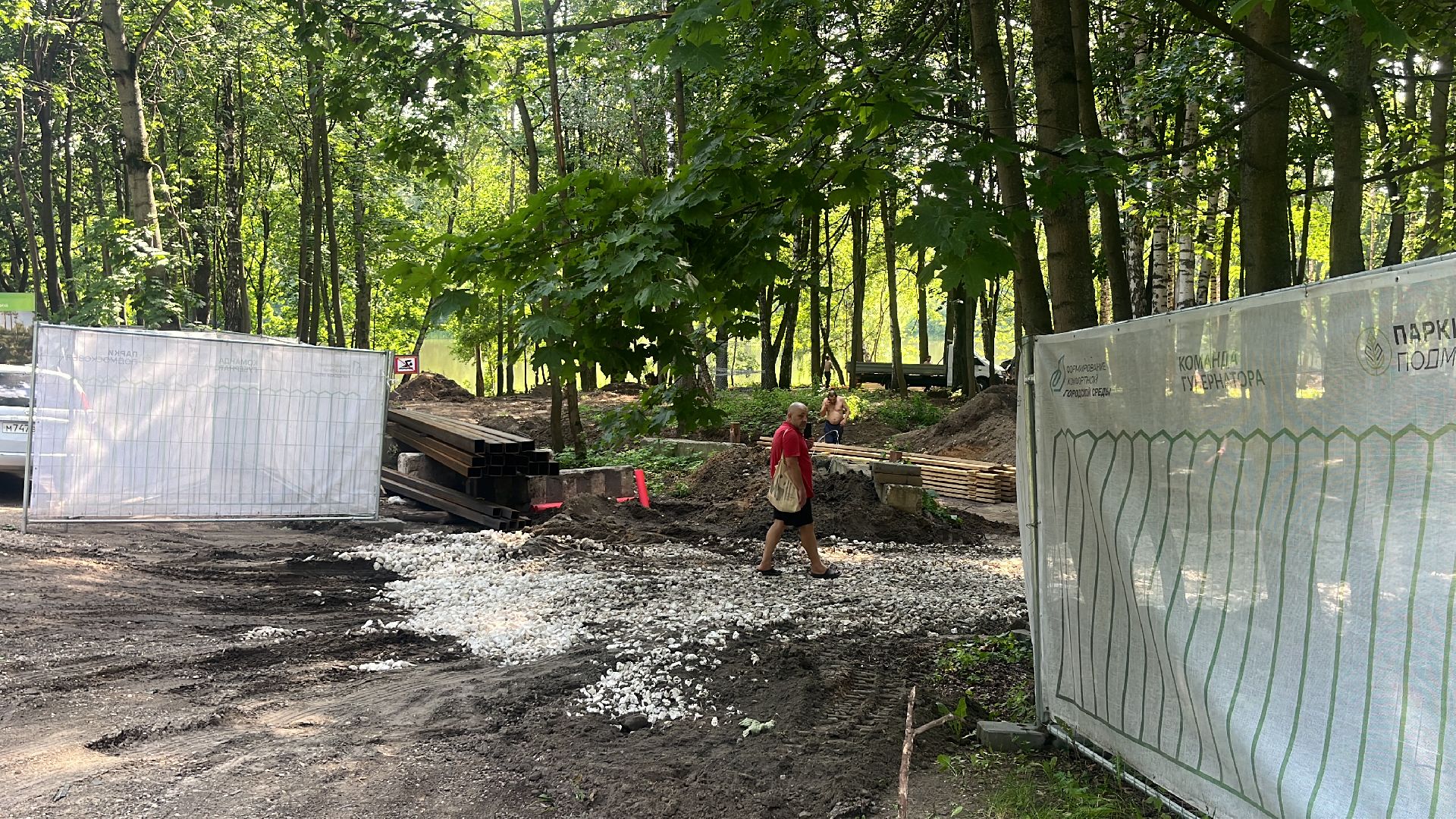 лес, лесопарк, кучинский лесопарк, пруд, благоустровйство,