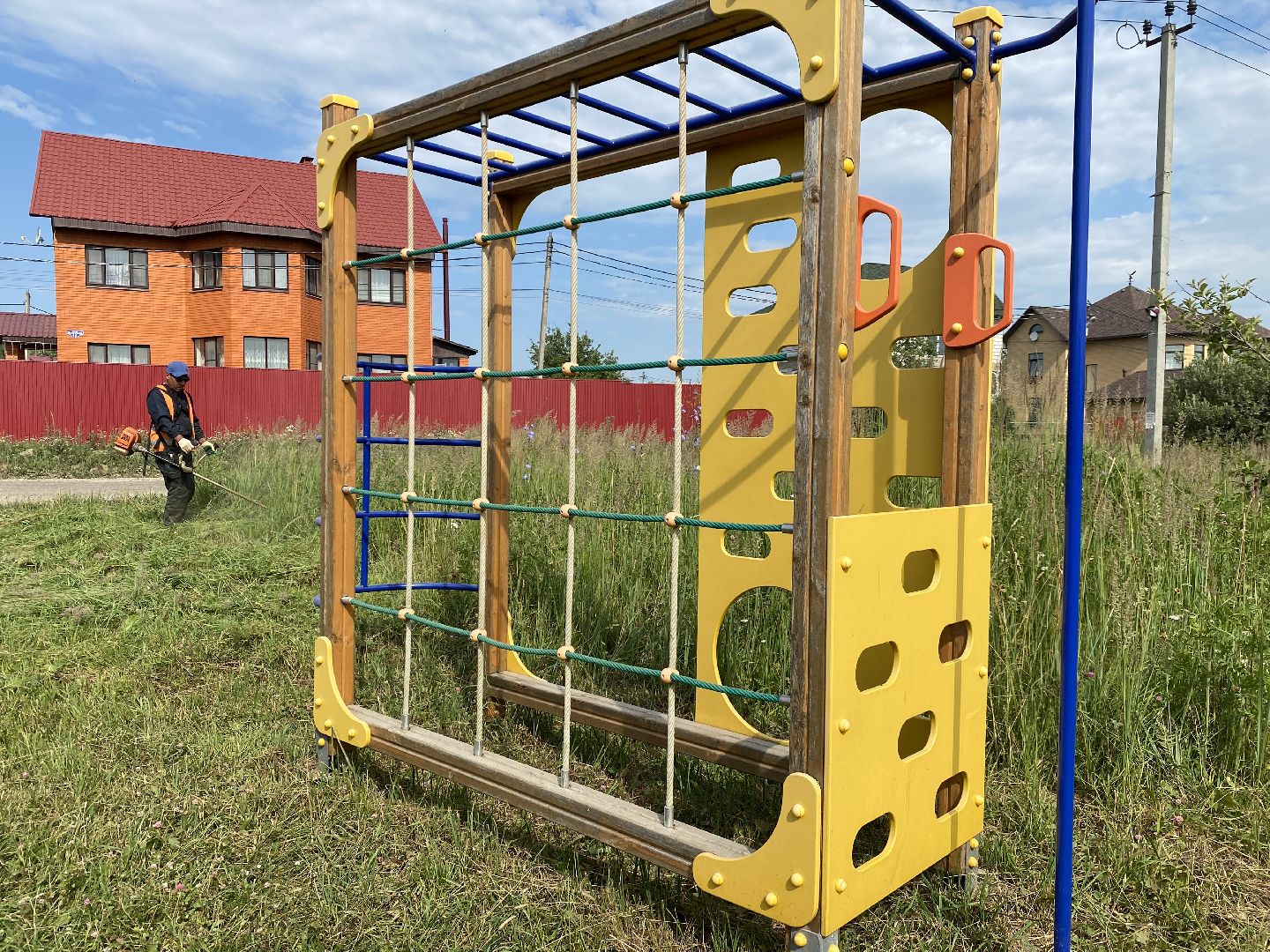 Благоустройство, Вельяминово, Домодедово, Подмосковье, Детская площадка, покос травы, Уборка мусора,