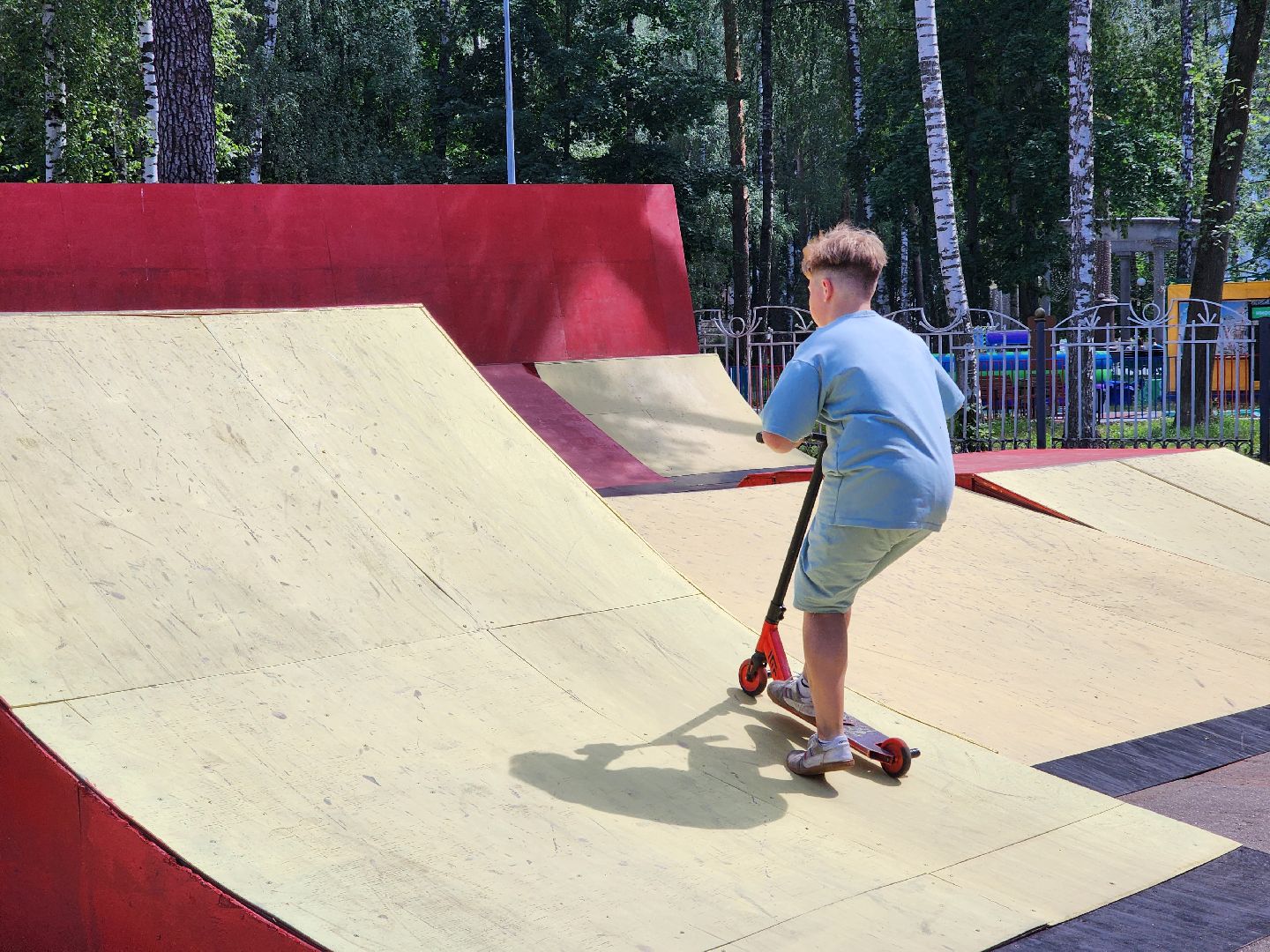 ногинск, центральный парк, скейт-парк, скейт площадка, спорт, дети, общество, жители, лето,