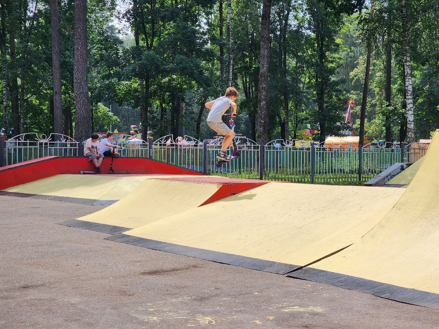 ногинск, центральный парк, скейт-парк, скейт площадка, спорт, дети, общество, жители, лето,