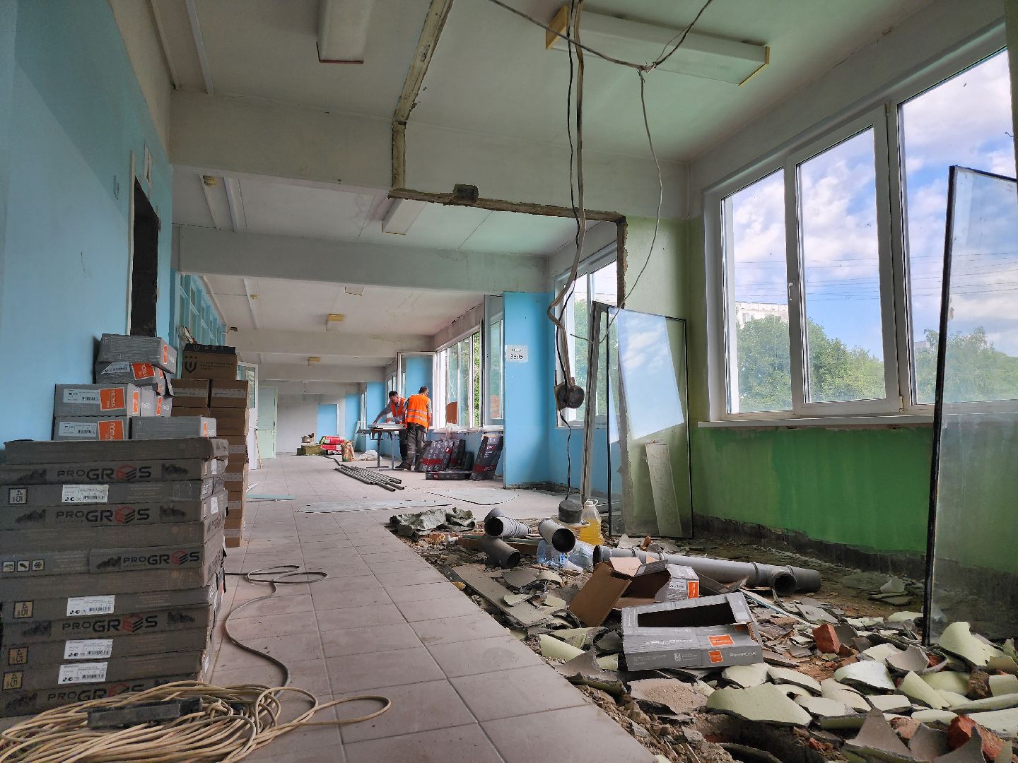 капистальный ремонт, капитальный ремонт школы, мытищи,