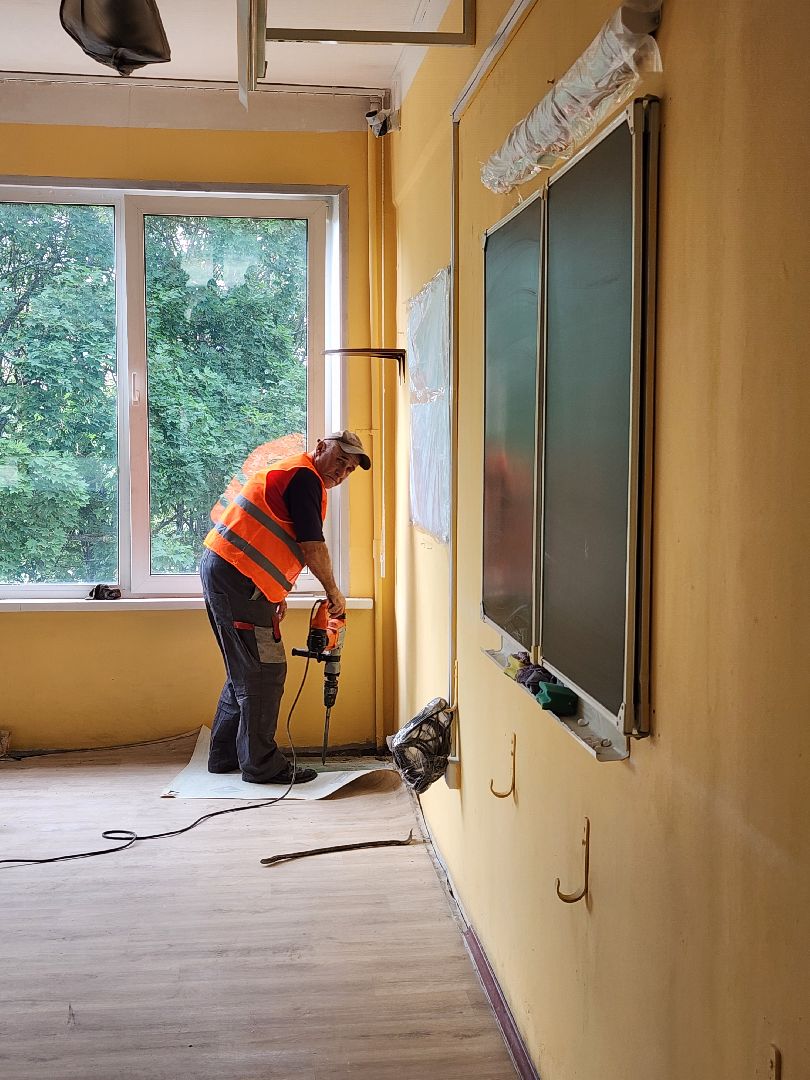 капистальный ремонт, капитальный ремонт школы, мытищи,