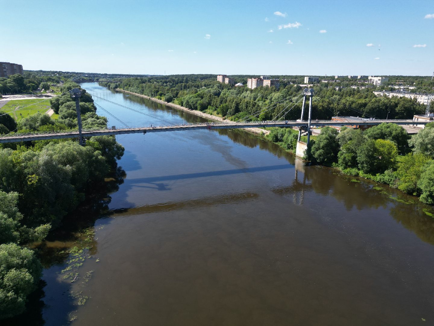 видео с коптера, воскресенск, лето,