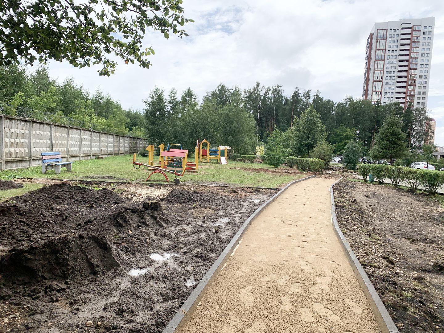 Балашиха, Подмосковье, благоустройство дворовой территории, модернизация детской площадки, зона воркаут,