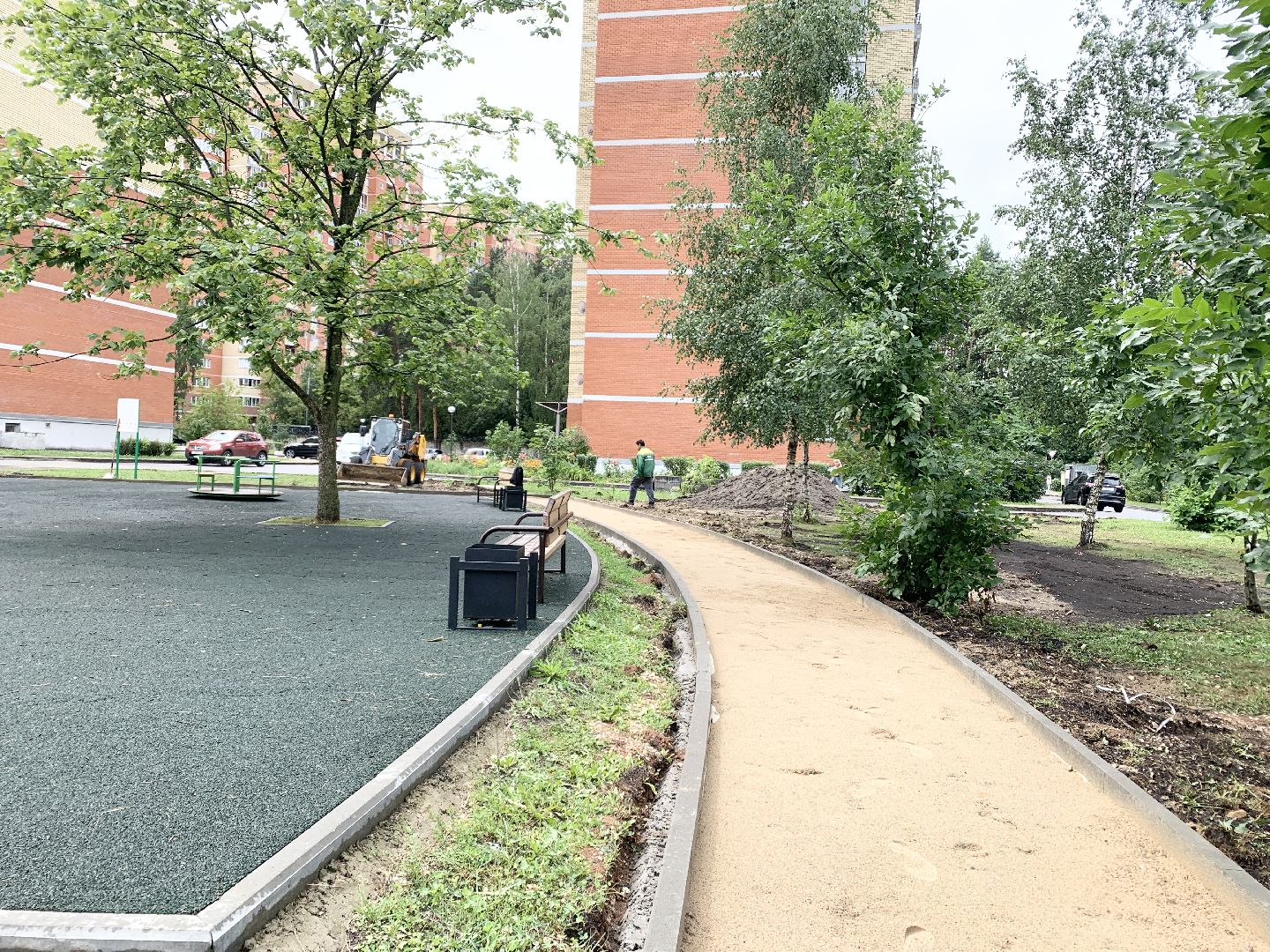 Балашиха, Подмосковье, благоустройство дворовой территории, модернизация детской площадки, зона воркаут,