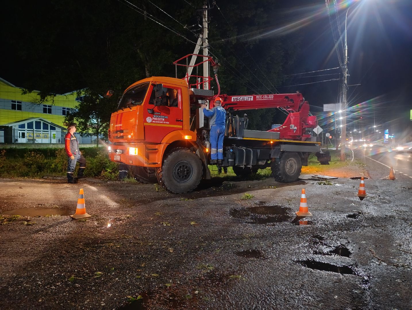 Бронницы, Энергетики, Восстановление электричества, Россети Московский регион,