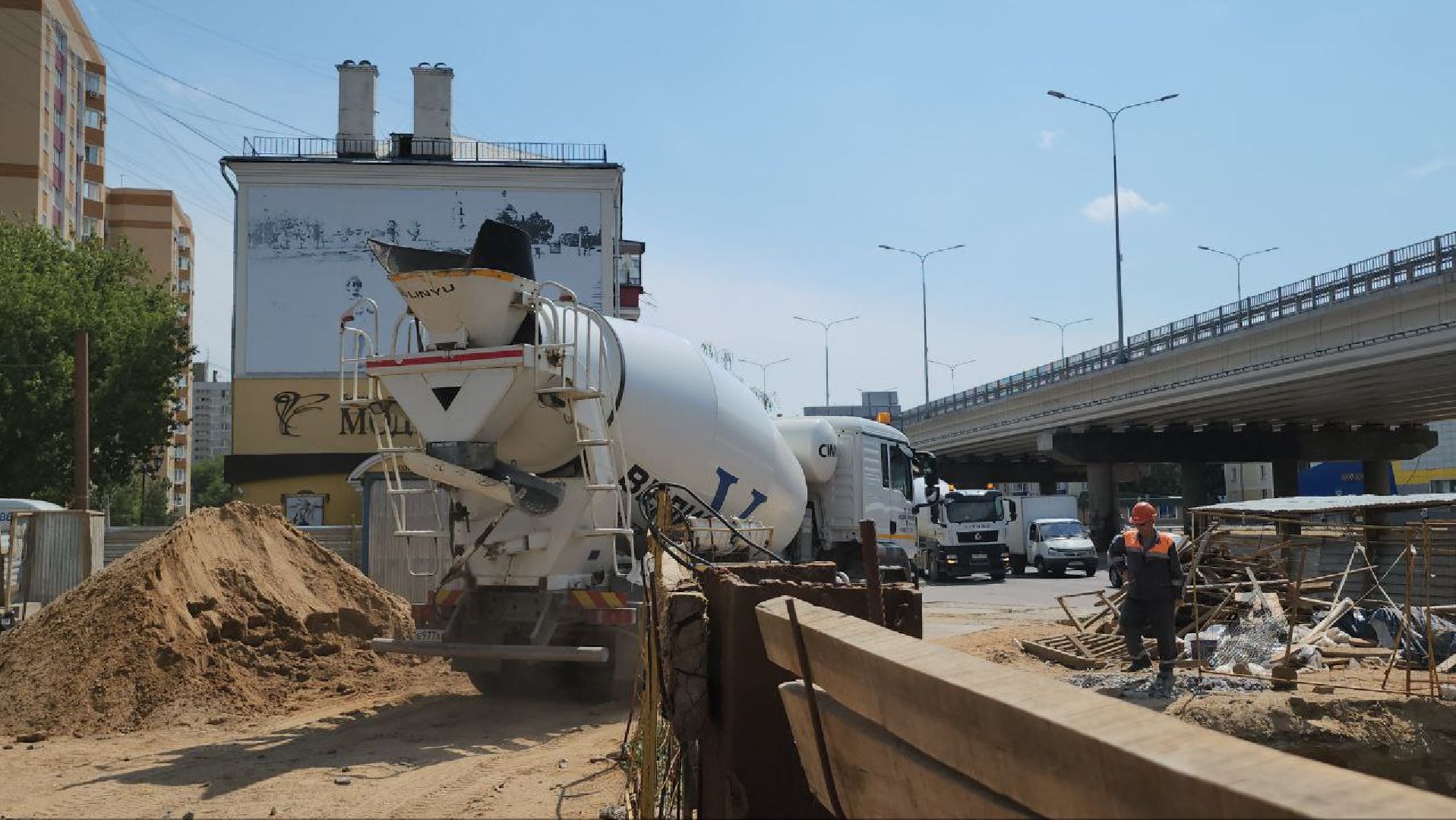 Люберцы, эстакада на Октябрьском проспекте, подземный пешеходный переход,