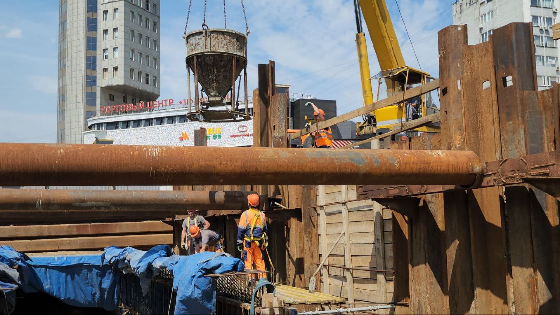 Люберцы, эстакада на Октябрьском проспекте, подземный пешеходный переход,