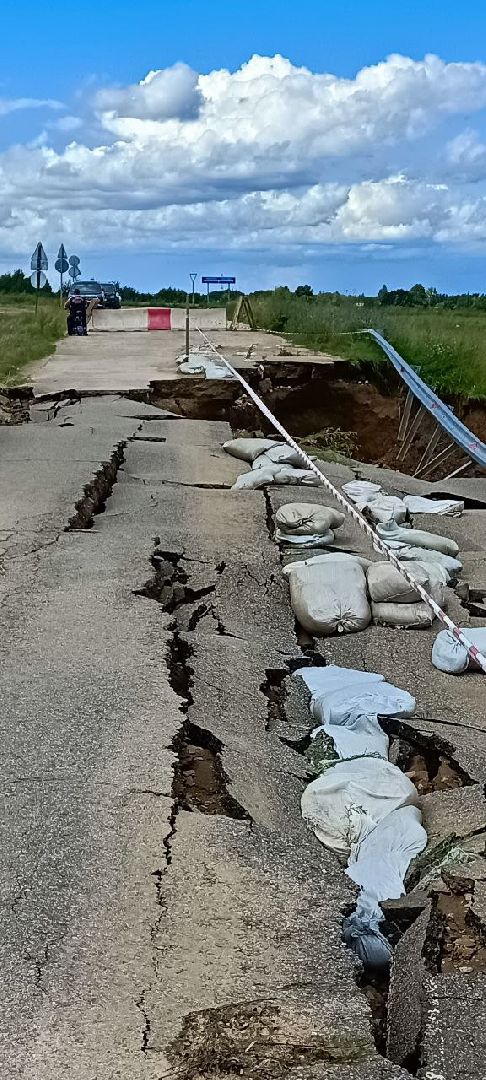 Дмитров, ЧП, Обрушение дороги,