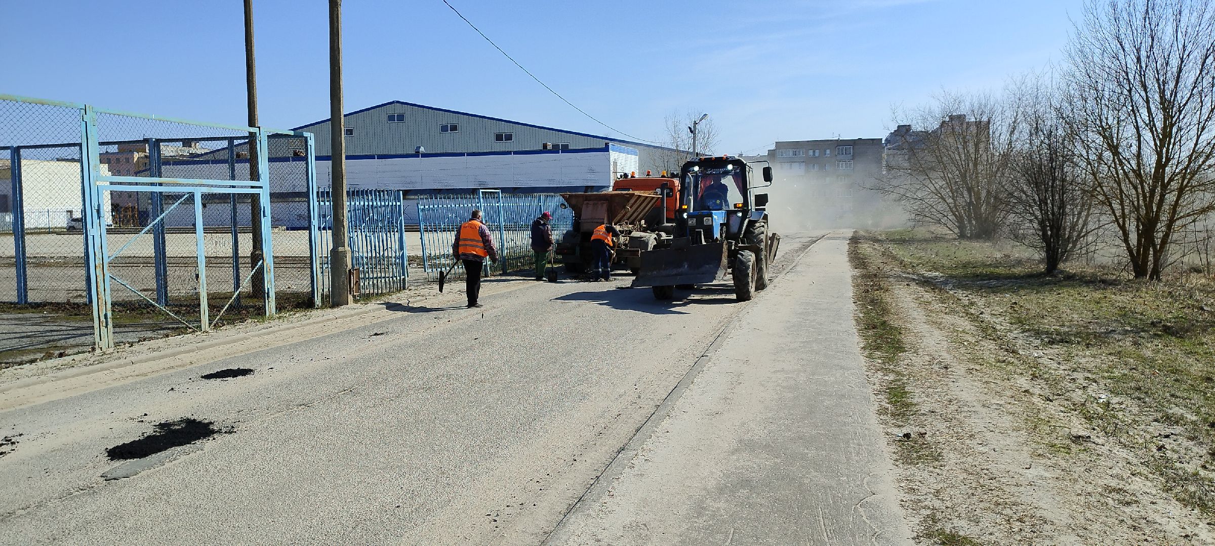 Луховицы, Ямочный ремонт