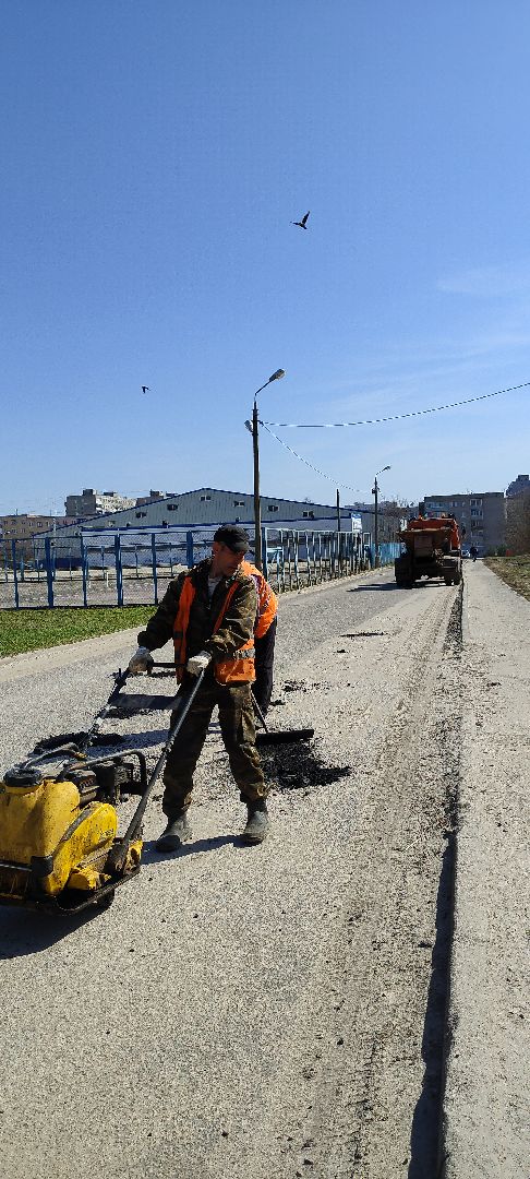 Луховицы, Ямочный ремонт