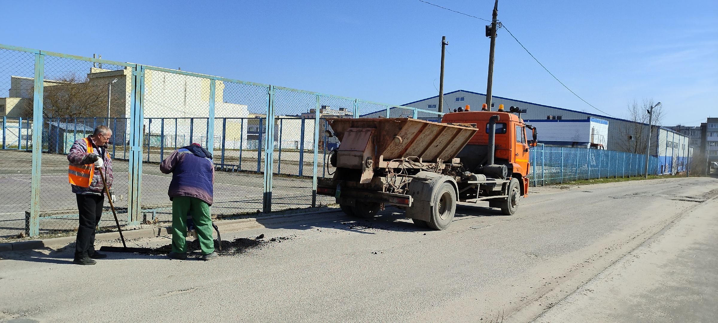 Луховицы, Ямочный ремонт