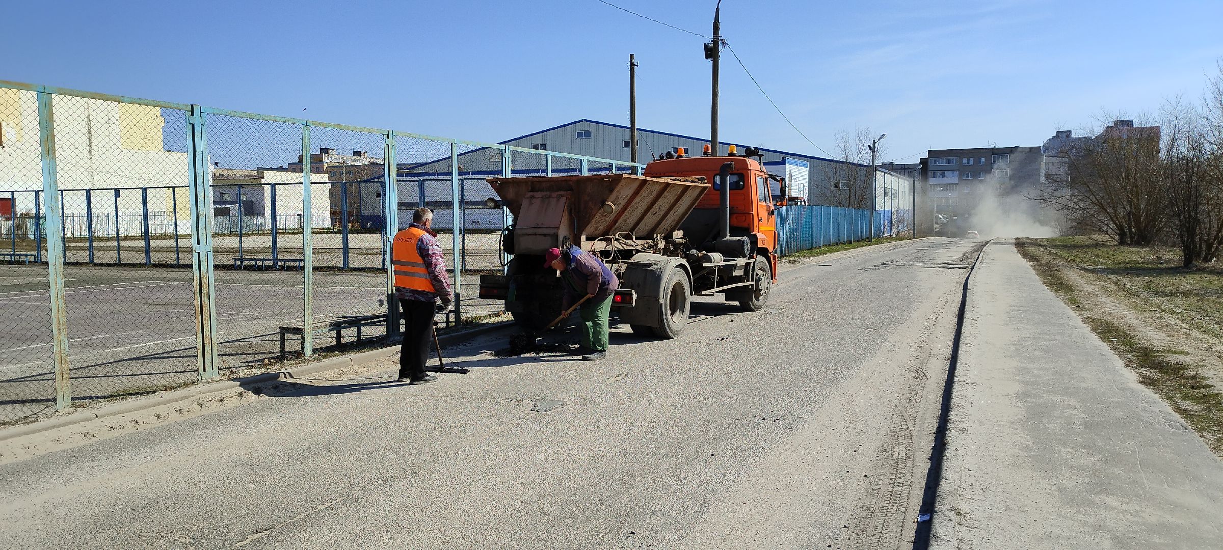 Луховицы, Ямочный ремонт