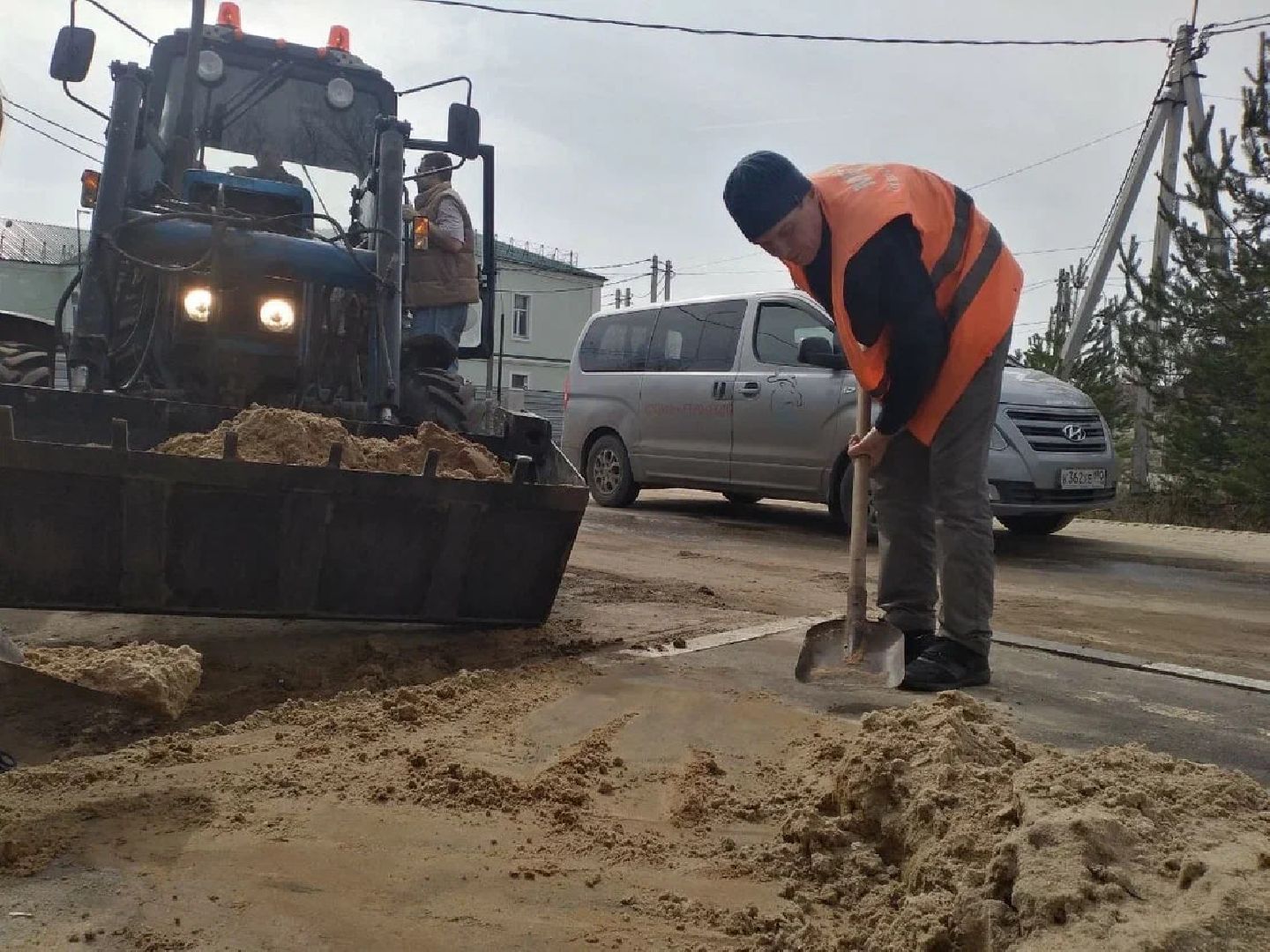 ЖКХ, уборка города, Лосино-Петровский,